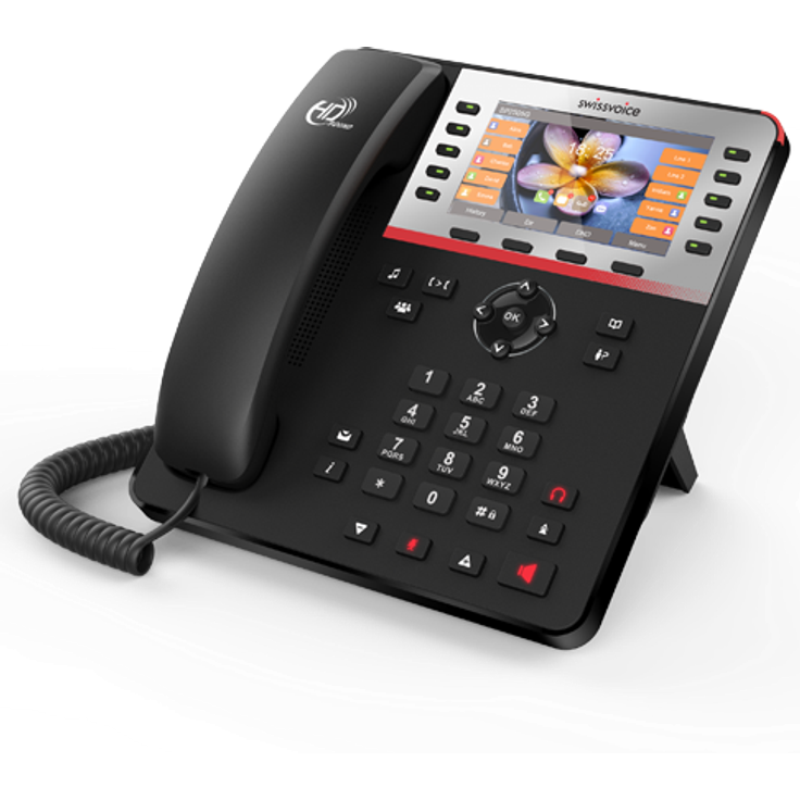 Swissvoice CP2505G VoIP-Telefon schwarz