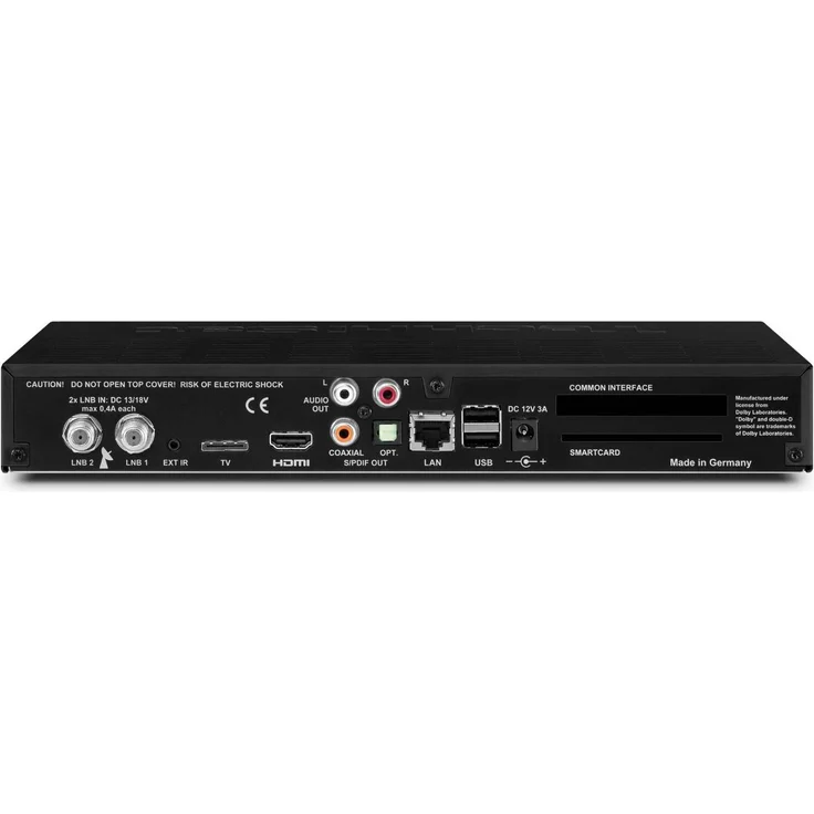 TechniSat DIGIT ISIO S2, HD Sat-Receiver mit Twin-Tuner HDTV, DVB-S2, PVR Aufnahmefunktion via USB oder im Netzwerk, Smart-TV, CI+, HDMI, App-Steuerung, UPnP-Livestreaming schwarz - Preisvergleich – Bild 2