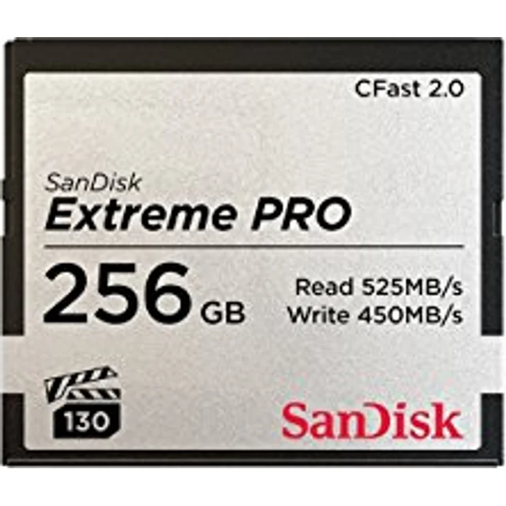 SanDisk Extreme PRO 256GB CFast 2.0 Speicherkarte mit bis zu 525 MB-Sek. – Bild 1