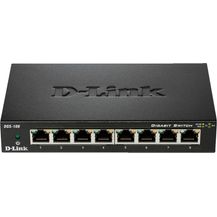 Bild für D-Link DGS-108 8-Port Layer2 Gigabit Switch (bis zu 2000 Mbit-s Datenübertragung pro Port, Non-Blocking-Architektur, lüfterlos, Metallgehäuse)