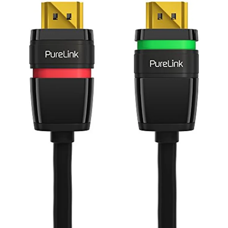 PureLink ULS1005-075 Aktives High Speed HDMI Kabel Ethernet halogenfrei mit Sicherheitsverschluss (HDMI 2.0 kompatibel, UltraHD Auflösung bis 4096x2304 Pixel (4K2K Quad FullHD 2160p), 7,50m, schwarz