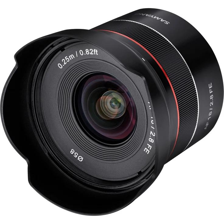 Samyang AF 18 mm F2.8 FE ( Tiny but Super Wide ) ? Autofokus Vollformat und APS-C Festbrennweite Objektiv Sony E E-Mount für Sony Alpha A9 A7 A6600 A6500 A6400 A6300 A6000 A5100 A5000 Nex Kamera – Bild 1
