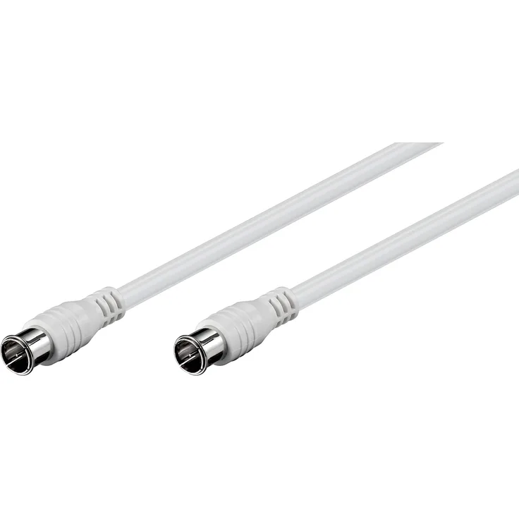 Goobay 50747 F-Quick SAT Anschlusskabel (80 dB), 2x Geschirmt, F-Stecker (Quick) > F-Stecker (Quick) (Vollständig Geschirmt)