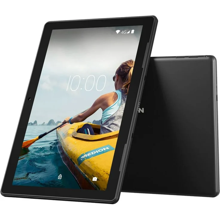Medion LIFETAB E10713 Full-HD-Auflösung 10 Zoll, LTE-Tablet, Quad-Core, 3 GB RAM, 64 GB Speicher, Android, Schwarz (MD60217) – Bild 1