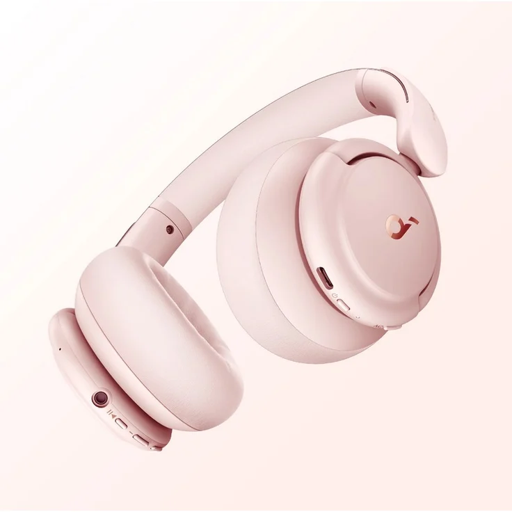 Anker Soundcore Life Q30, Sakura rosa Over-Ear-Kopfhörer mit Bluetooth, Mikrofon, Noise Cancelling, rosa – Bild 3
