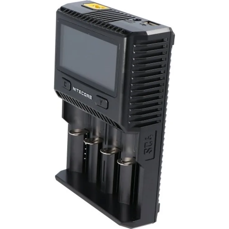 Nitecore SC4 Schnell-Ladegerät passend für fast alle Li-Ion, NiMH und LiFEPO4 Ak