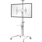 conecto LM-FS02NW Professional TV-Ständer Standfuß für Flachbildschirm LCD LED Plasma höhenverstellbar 37-70 Zoll (94-178 cm, bis 70 kg Tragkraft) max. VESA 600x400mm, Aluminium, weiß