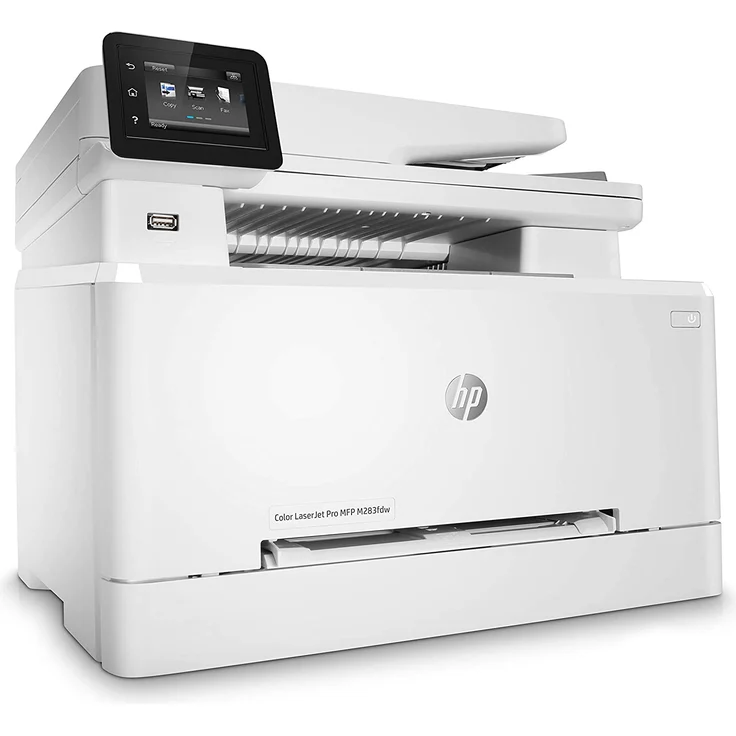 HP Color LaserJet Pro MFP M283fdw (4-in-1) Multifunktionsdrucker - (Laser) Farbe, Druckgeschwindigkeit: 21 s/w, 21 Farbe, Auflösung: 600 x 600, USB, LAN, WLAN, AirPrint, WiFi-Direct, Cloud Print (7KW75A) – Bild 2
