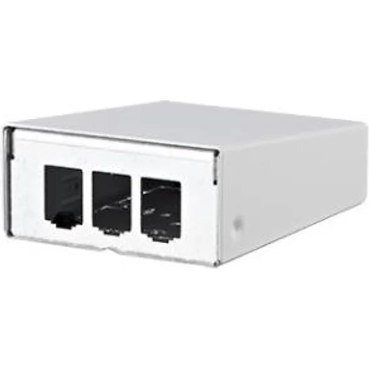 BTR E-DAT modul AP-Gehäuse reinweiß 3 Port Unbestückt, Reinweiß RAL9010, Modulgehäuse Aufputz unbestückt zur Aufnahme von 3 Einzelmodulen der Bauform modul, 130861-0302-E