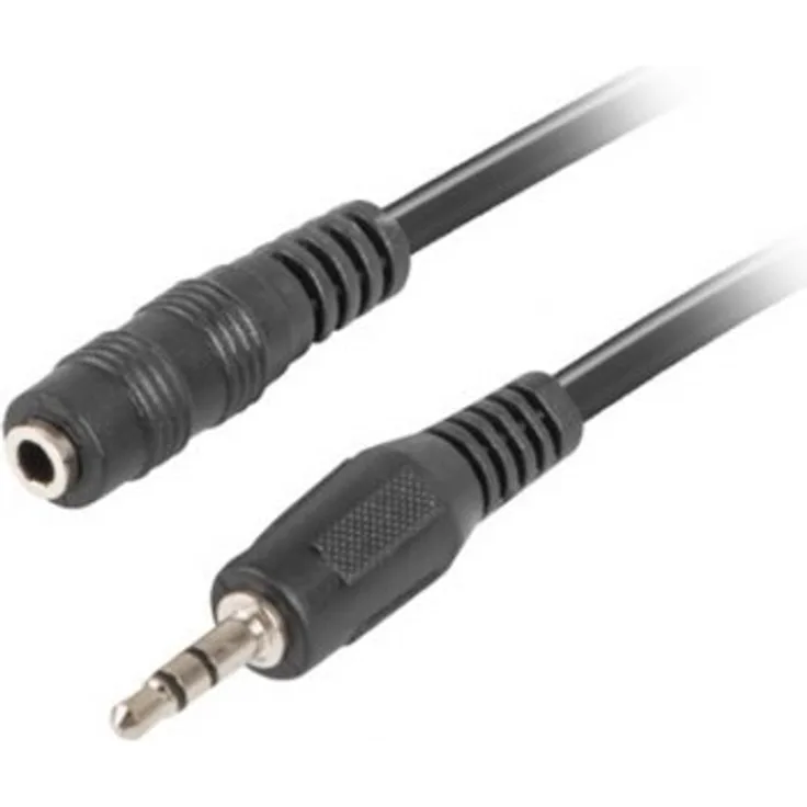 LANBERG Cable Minijack - Minijack M/F 5M (CA-MJFJ-10CC-0050-BK)