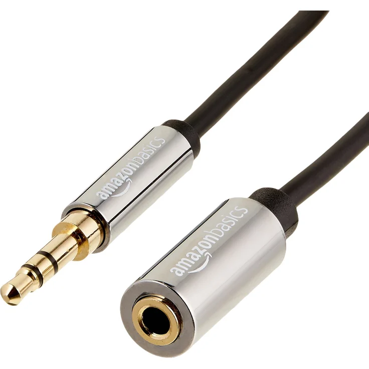 AmazonBasics Stereo-Audiokabel, 3,5-mm-Klinkenstecker auf 3,5-mm-Klinkenbuchse, 1,8 m – Bild 1