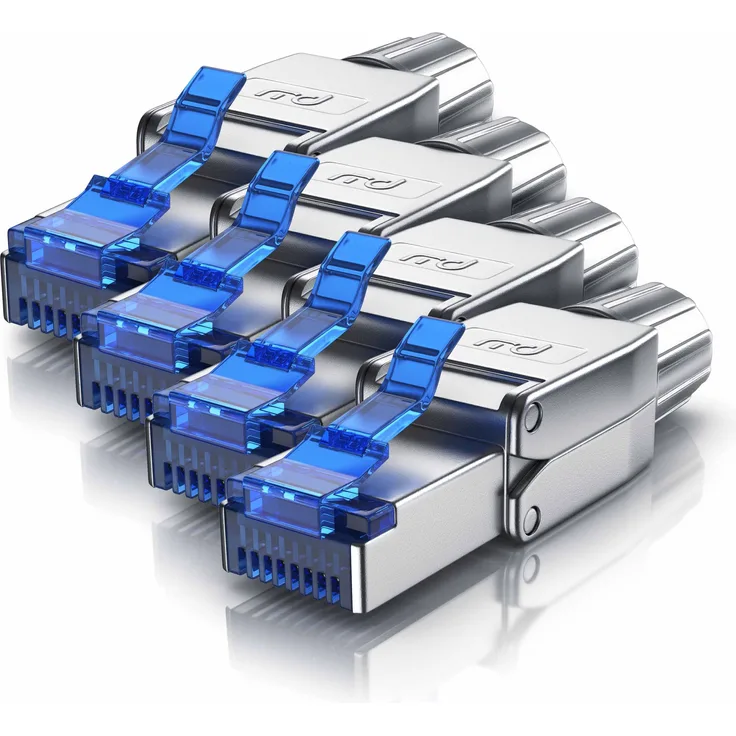 Primewire CAT.8 Netzwerkstecker für Gigabit Ethernet LAN Kabel »RJ45 Stecker werkzeuglose Montage«