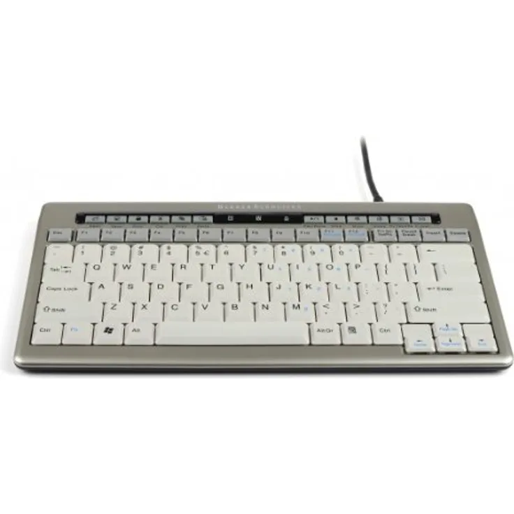 Bakker BNES840DNHUS Tastatur, US S-Board 840 Design No Silber-Weiß (Englisch QWERTY)