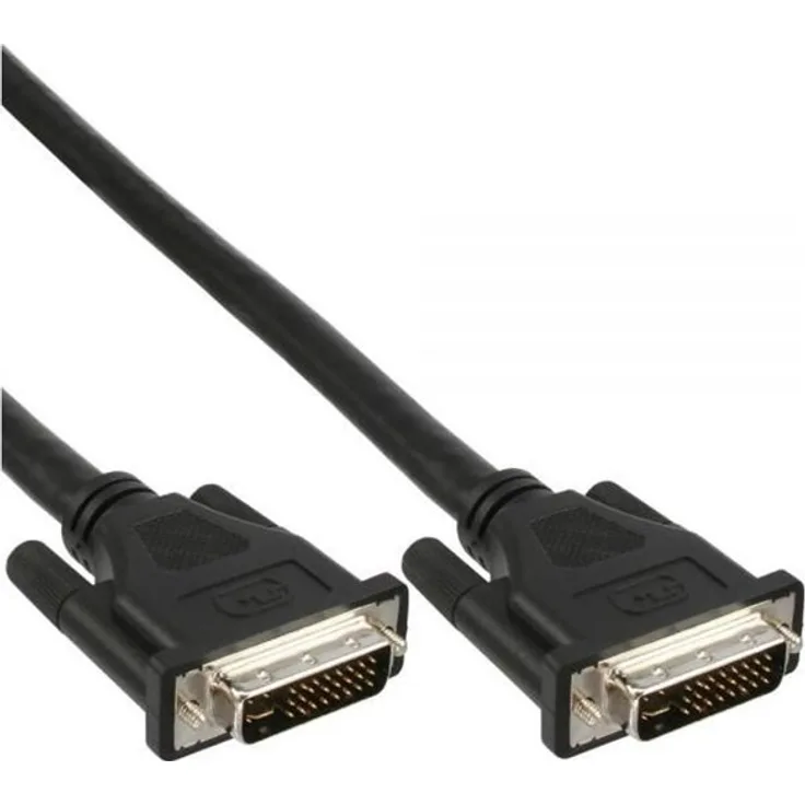 InLine DVI-I Kabel, digital/analog, 24+5 St/St, Dual Link, ohne Ferritte, 1,8m (17791A)