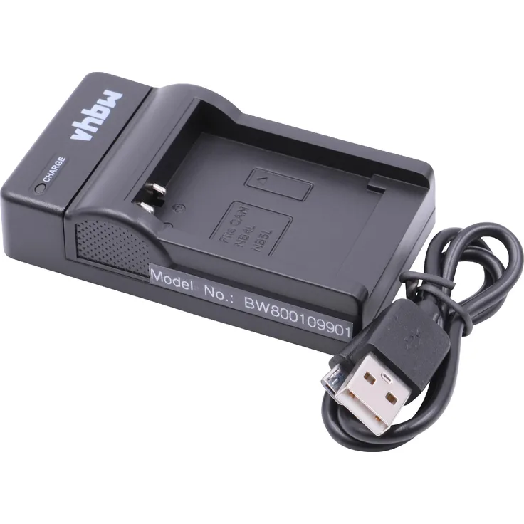 vhbw Micro USB Ladegerät Ladekabel für Kamera Canon Digital Ixus 55, 60, 65, 70, 75, 80 is, 800 IS, Ixus 82, 850 IS, 860is, 870 IS, 900 TI, 90is.