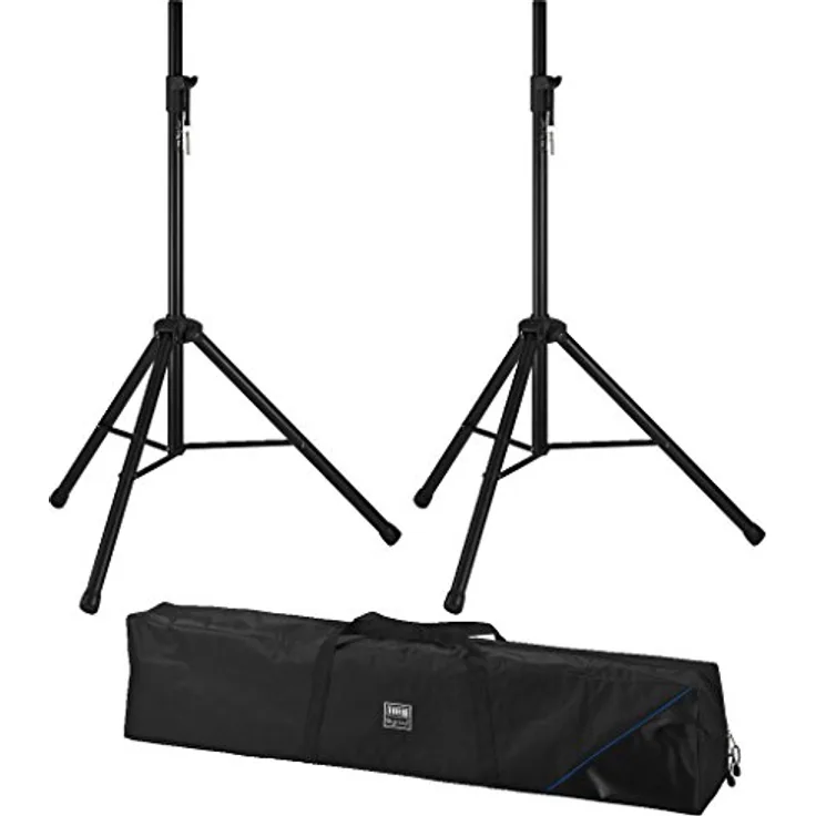 MONACOR PAST-164SET Lautsprecherboxen Stativ-Set, Aluminium, schwarz