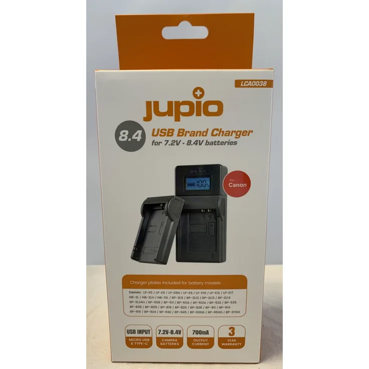 USB-Ladegerät für Canon 7.2V-8.4V