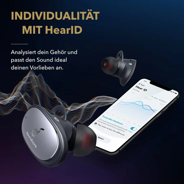 Anker Innovations Soundcore Liberty 2 Pro In-Ear Kopfhörer mit Bluetooth, Mikrofon, geeignet für Sport, schwarz – Bild 6