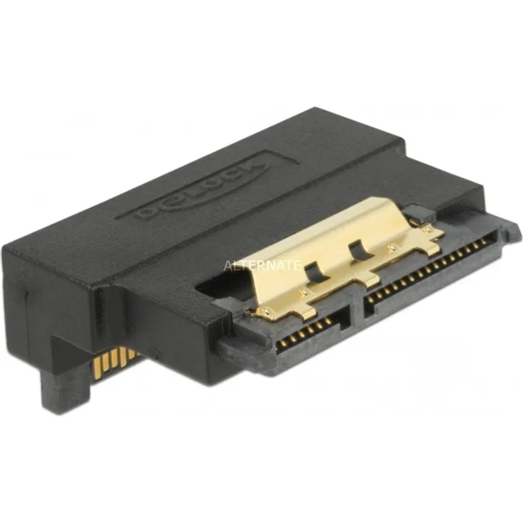 DeLock SATA-Adapter - Serial ATA 150-300-600 - SATA Combo (s) bis SATA Combo (R) abgewinkelt, 63943