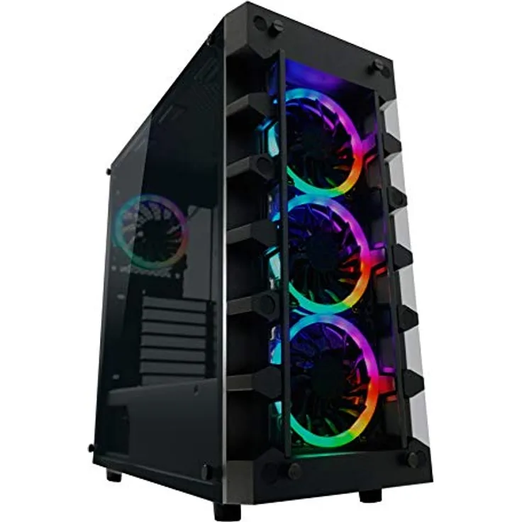 Gehäuse Midi-Tower ATX 709B black - Midi-Minitower (LC-709B-ON)