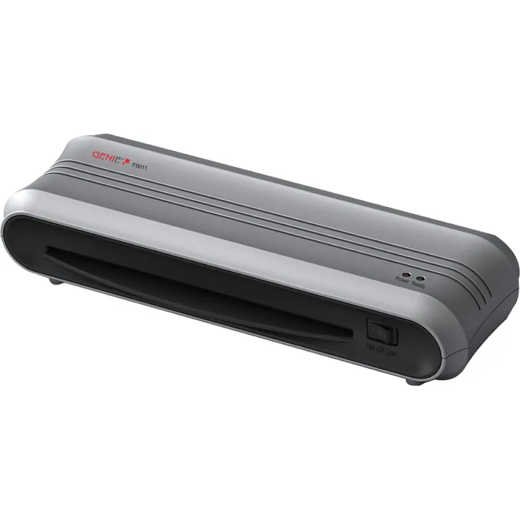 Genie F9011 Laminiergerät (bis DIN A4 für Heißlamination, Inkl. Laminerfolien) silber-schwarz