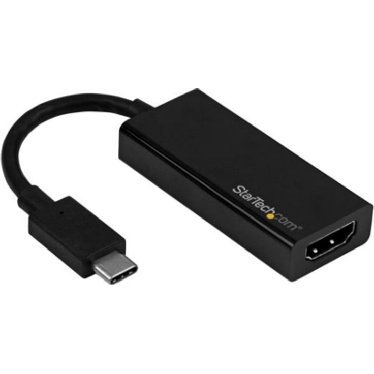 StarTech.com USB-C auf HDMI Adapter - Thunderbolt 3 kompatibel - Schwarz - 4K 60Hz