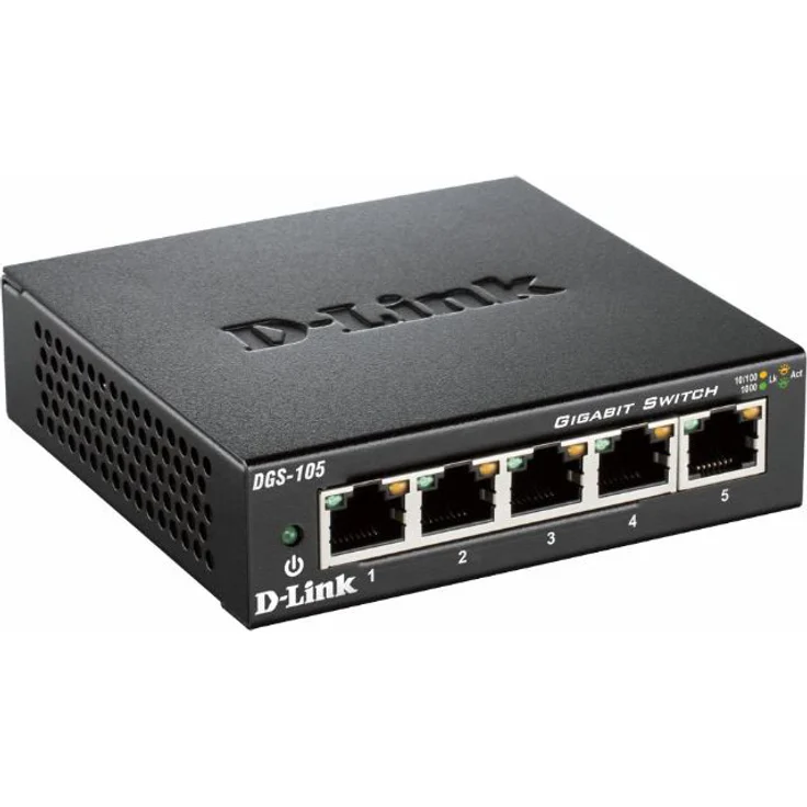 D-Link DGS-105 Schwarz – Bild 1