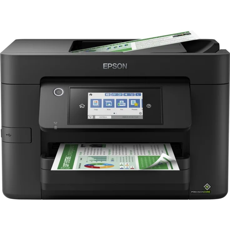 Epson WorkForce Pro WF-4830DTWF 4-in-1 Tintenstrahl-Multifunktionsgerät (Drucker, Scanner, Kopierer, Fax) Auflösung: 4800 x 2400, USB, LAN, WLAN, NFC, AirPrint, Mobile Print, WiFi-Direct (C11CJ05402)