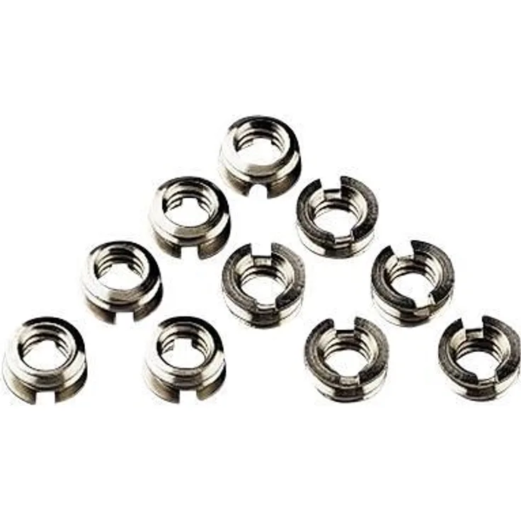 Hama 10er Set Übergewinde für Stativkopf, 1-4''zu 3-8'', GS5000, Silber