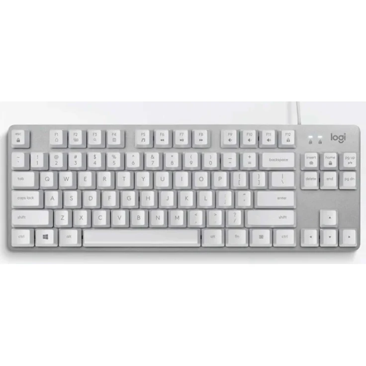 Logitech K835 TKL - Tastatur - USB - TTC Red - Natural White/Silver (920-010033) (Nordisch QWERTY) – Bild 1