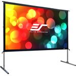 ELITE SCREENS Mobile Outdoor Rahmenleinwand Yard Master 2 Front- und Rückprojektion 222 x 125 cm, 16:9 Format 100 Zoll, OMS100H2-DUAL