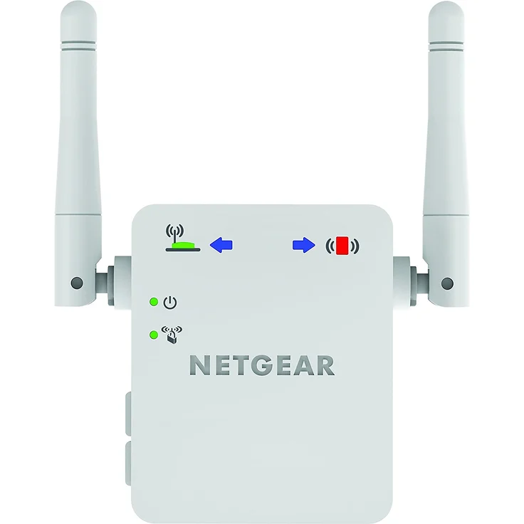 Netgear WLAN Repeater WN3000RP WLAN Verstaerker und Super-Boost WiFi (N300, Abdeckung 1 bis 2 Räume und 10 Geräte, Geschwindigkeit bis 300 MBit-s, WPS, kompaktes Design) – Bild 1