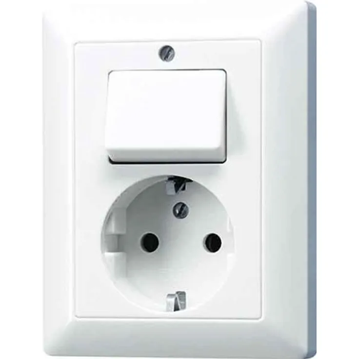 Jung AS 5576 U WW Steckdose SCHUKO AS5576UWW, Weiß