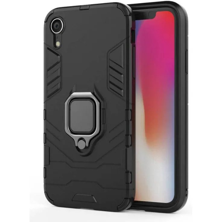 Wisam Apple iPhone XR Panzer Schutztasche Armor Ring Hülle Case Cover