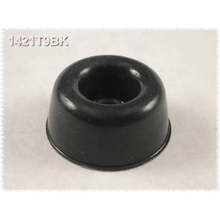 Hammond Electronics 1421T9BK Gerätefuß selbstklebend, rund Schwarz ( x H) 22.3mm x 10.2mm 24St.