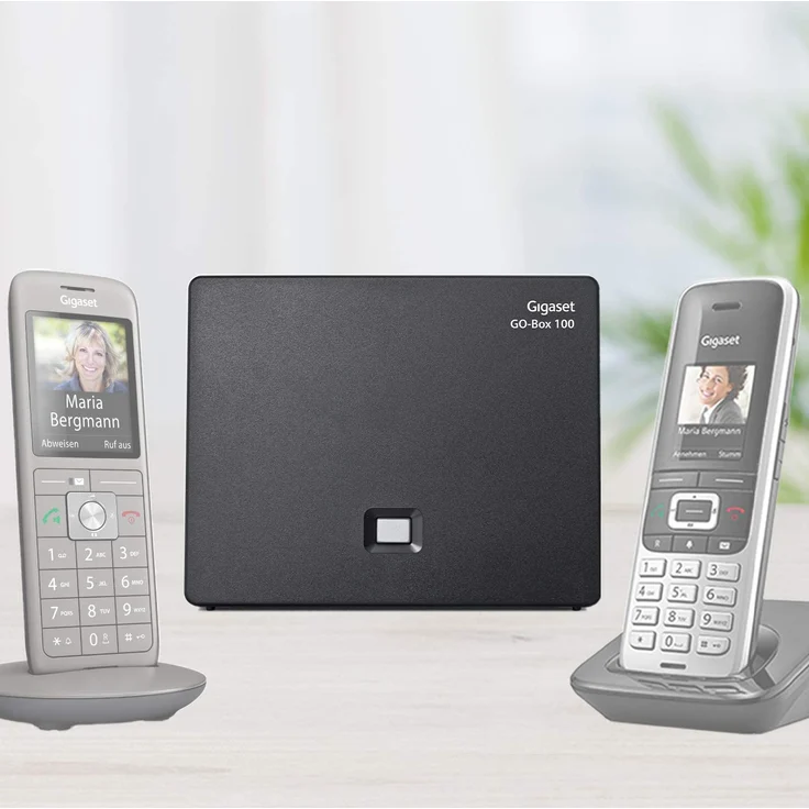 Gigaset GO-Box 100 DECT Basisstation, Verbindung analog über TAE-Anschluss oder per LAN-Kabel an Ihrem Router, kompatibel mit 6 Gigaset Mobilteilen, schwarz – Bild 8