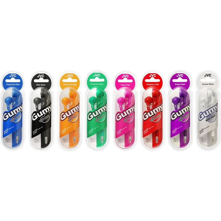 JVC HA-F160-R-E Gummy In-Ear Kopfhörer, rot – Bild 4