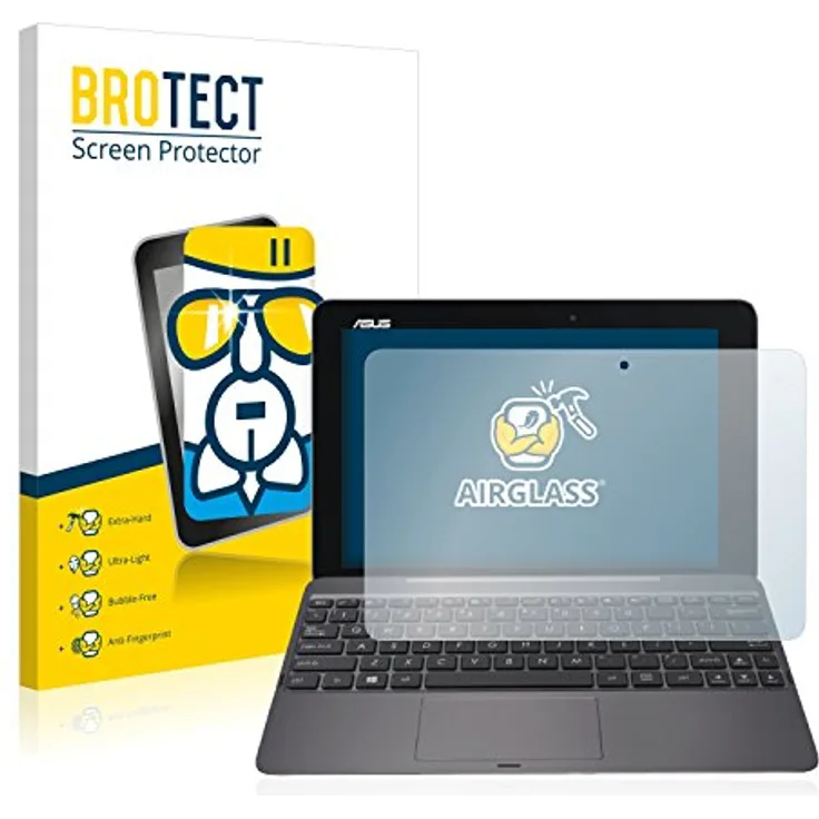 BROTECT AirGlass Flexible Glasfolie für Asus Transformer Book T100H Panzerglasfolie Schutzfolie Glas Folie - Klar, Extrahart