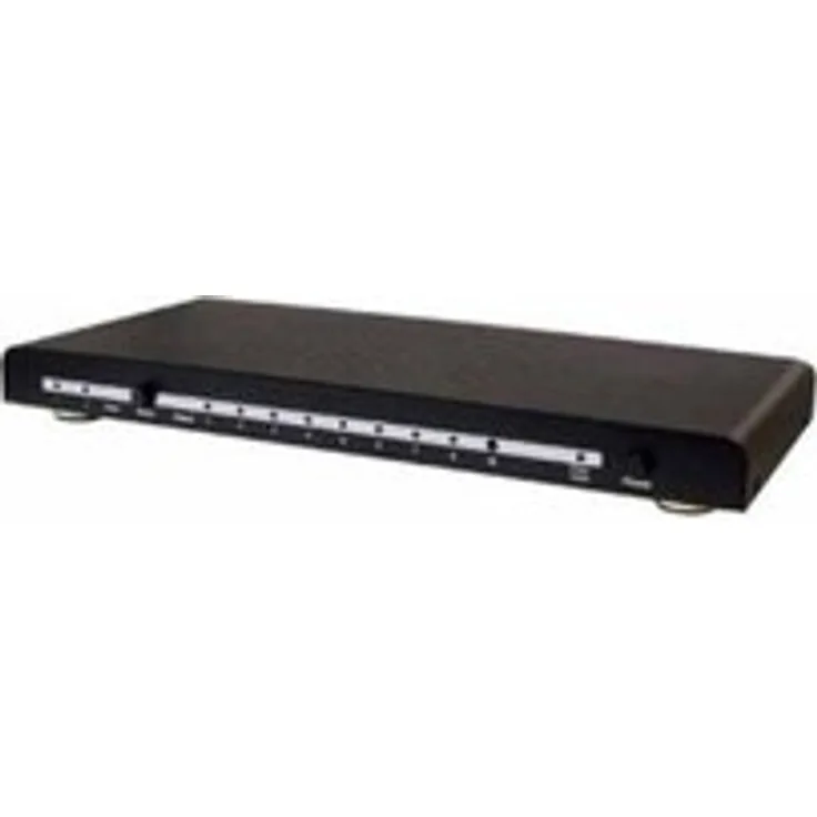MaxTrack CS18-8DL 2-8 HDMI Splitter mit Netzteil und Fernbedienung (HDCP, 1080p)