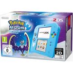 Nintendo 2DS Special Edition Pokémon Mond Hellblau 256MB & 4GB Speicherkarte Bundle inkl. Pokémon Mond