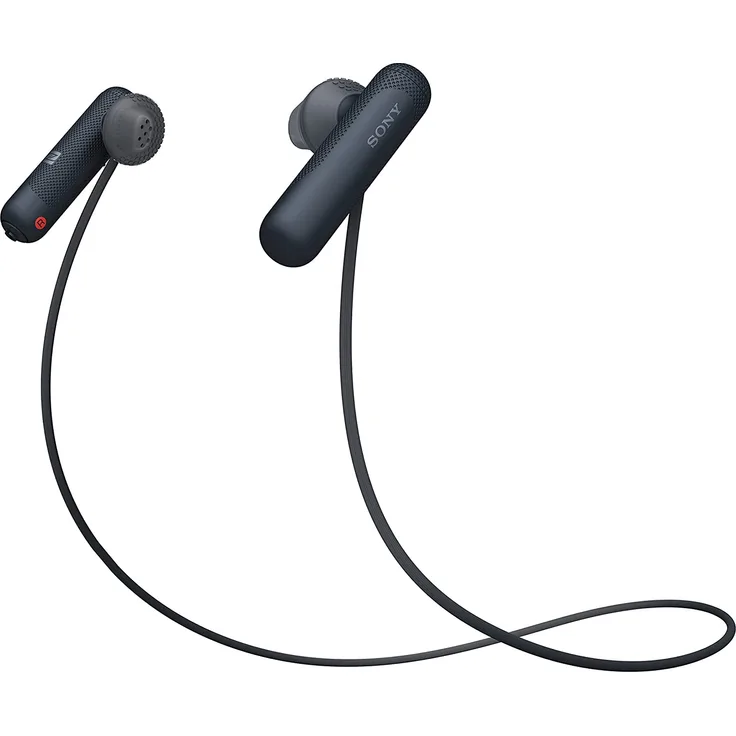 Sony WI-SP500 In-Ear Kopfhörer, mit Bluetooth, Mikrofon, geeignet für Sport, spritzwassergeschützt, schwarz