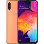 Samsung Galaxy A50 Smartphone 16,26cm (6,4 Zoll) Super AMOLED-Display, 128GB interner Speicher, 4GB RAM, Dual-SIM, Android, Coral