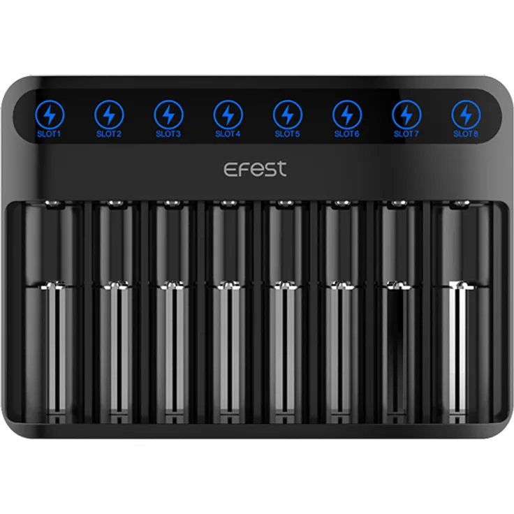 Efest - LUSH Q8 LED Intelligent Indicator Charger - Ladegerät für Li-Ion Akkus