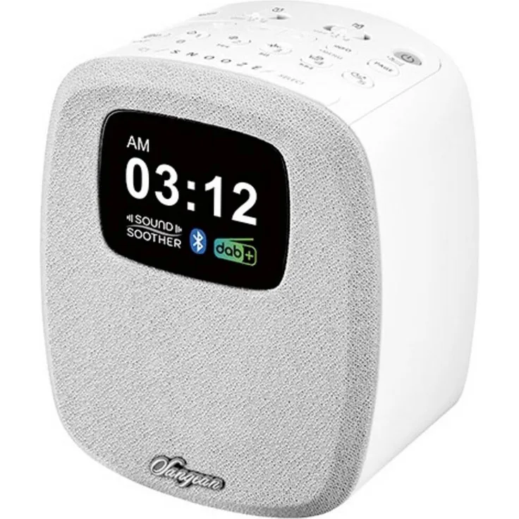 Sangean DCR-83 Tischradio DAB+, UKW (A500460), Radiowecker, weiß