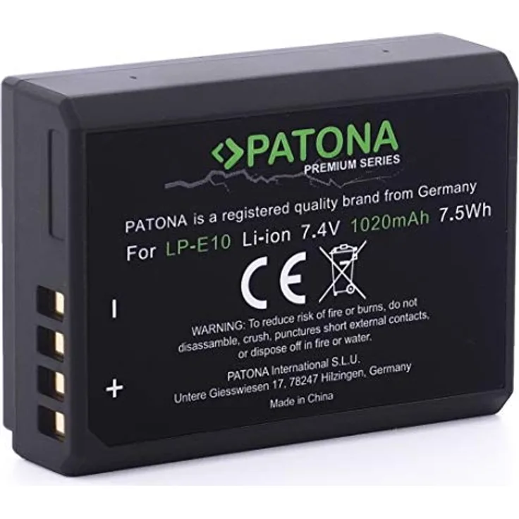 PATONA 1213 Kamera-/Camcorder-Akku Lithium-Ion (Li-Ion) 1020 mAh