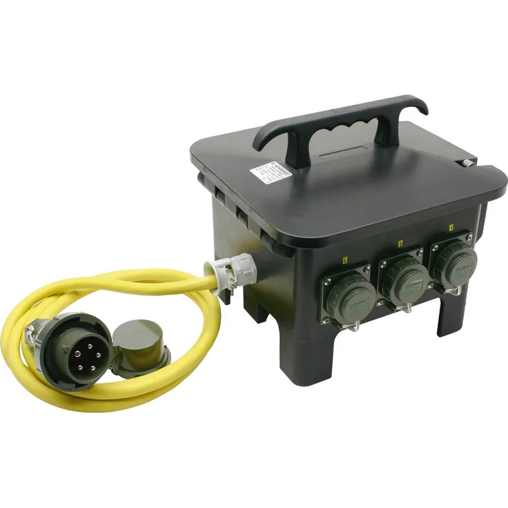 Mennekes Sechsfachverteiler THW-Version 230 V-400 V, 32 A, 3 Anschlusskabel