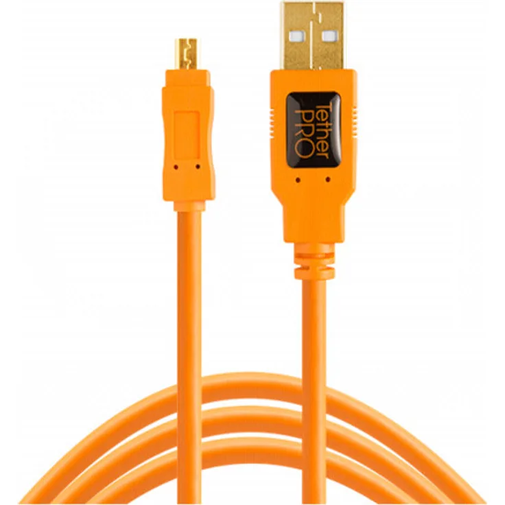 USB-Kabel TetherPro USB 2.0 A-Mini-B 8-polig 15 'Org [tet-cu8015-org]
