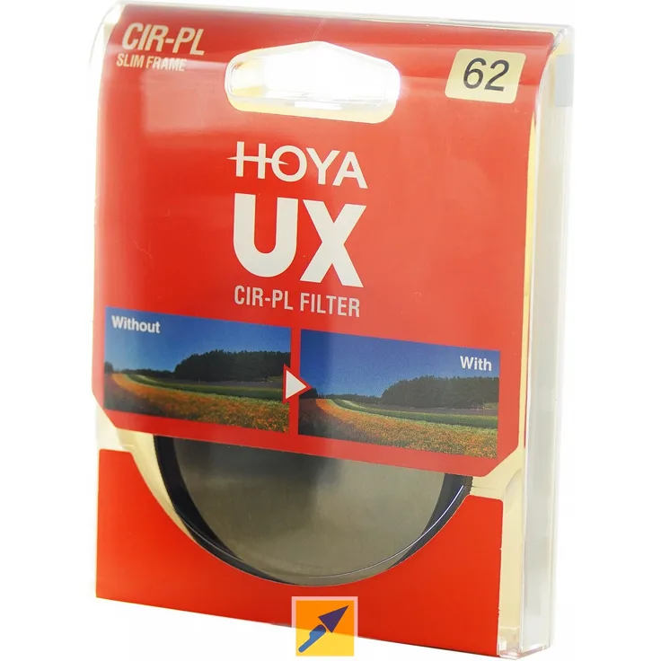 Hoya Circular UX Pol Filter 37mm, Polarisationsfilter zur Farbkräftigung und Reduzierung von Lichtreflexen & Spiegelungen, Aluminiumfassung, Qualitätsglas, wasserabweisend