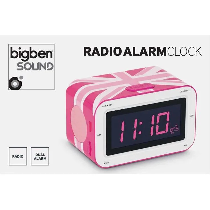 BigBen - AU327991 - Radiowecker RR30 - Union Jack in Pink