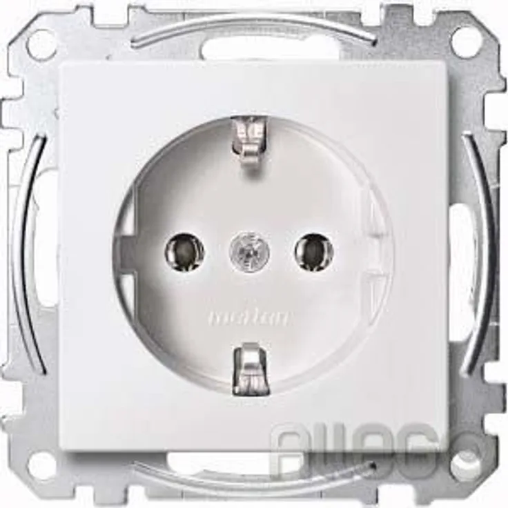 Merten SCHUKO-Steckdose pws mit Steckklemme MEG2301-0419